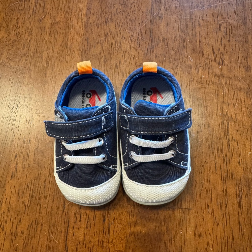 Kids Navy Blue Sneakers